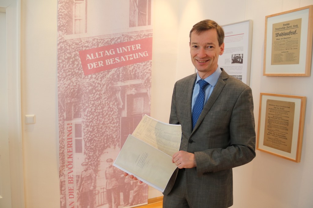 "Die Forschungen zur Besatzungszeit stehen noch am relativ am Anfang", erklärt Dr. Jens Metzdorf (Leiter des Neusser Stadtarchivs).