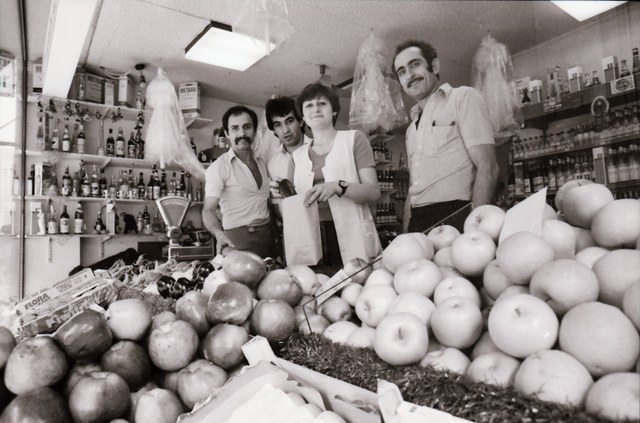 Griechisches Lebensmittelgeschäft in der Münsterstraße, 1979 StAN, E.02.02.33