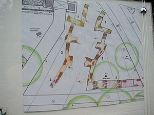 Plan des Stadtmauerverlaufs am Hamtor Plan des Stadtmauerverlaufs am Hamtor